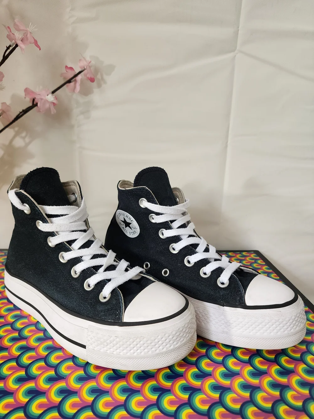 Converse All Star Lift Platform High Top - Black 560845F - Size 5 - Picture 2 of 11